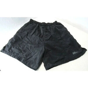 Vintage Y2K No Fear Swim Board Surf Shorts Men's Size Large Black Lined Pocket